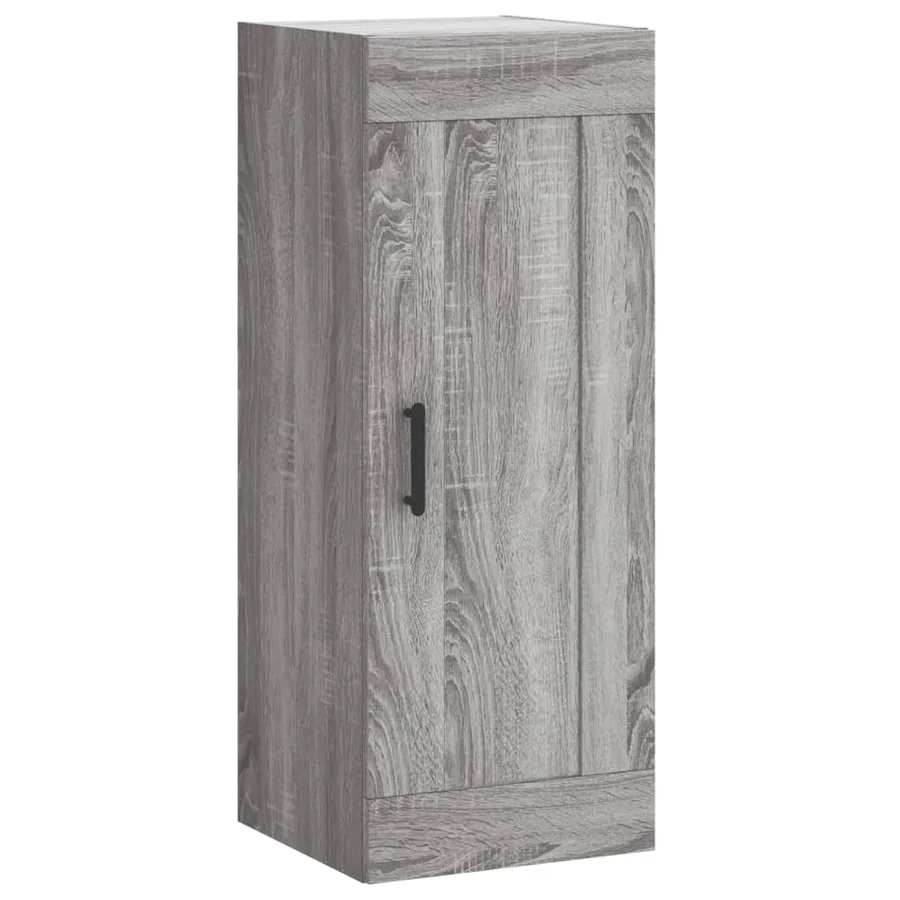 Armoire murale sonoma gris 34,5x34x90 cm bois d'ingénierie - 2
