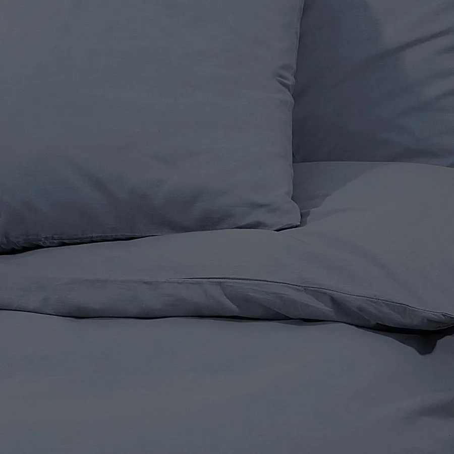 Ensemble de housse de couette Anthracite 155x220 cm Microfibre - 7