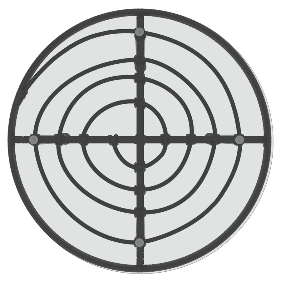 Ensemble à manger de jardin 5 pcs Noir Résine tressée - 9