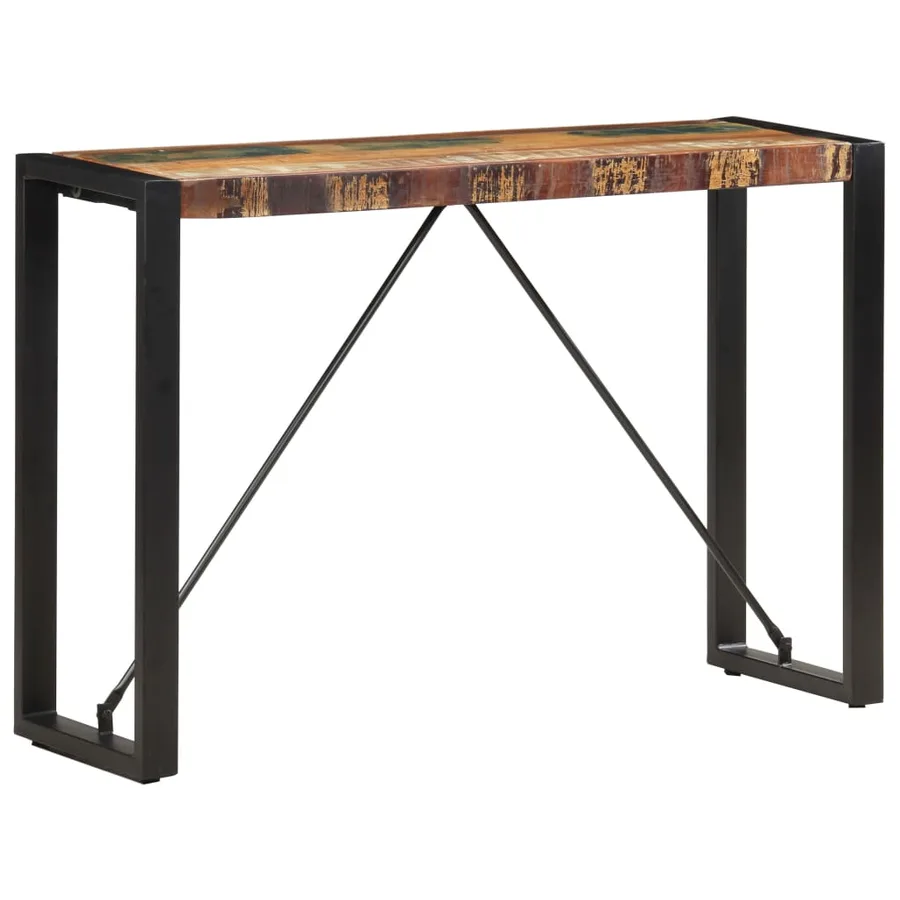 Table console 110x35x76 cm Bois de récupération massif - 6