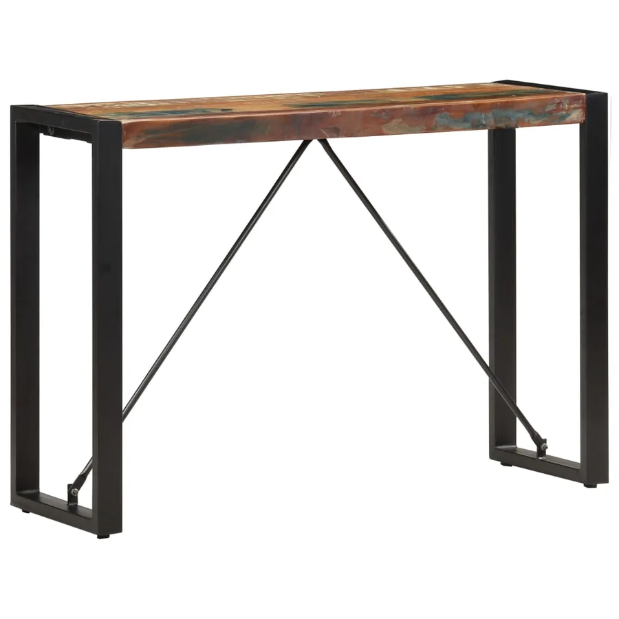 Table console 110x35x76 cm Bois de récupération massif - 7