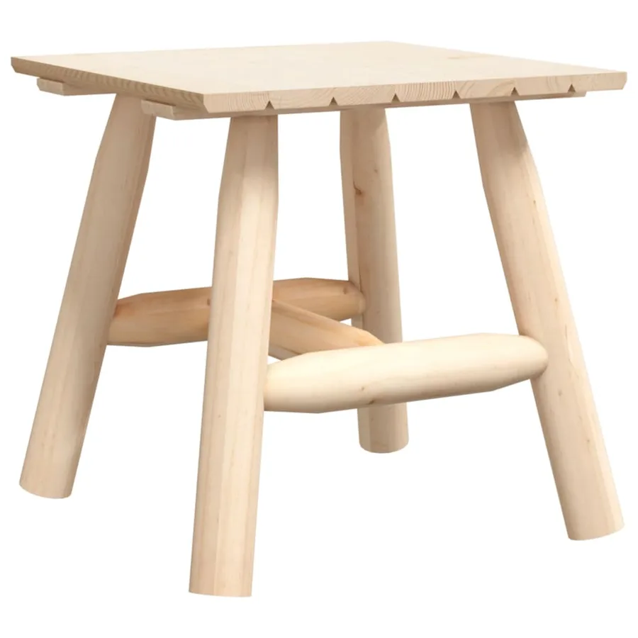 Table d'appoint 49x49x50 cm bois massif d'épicéa - 2