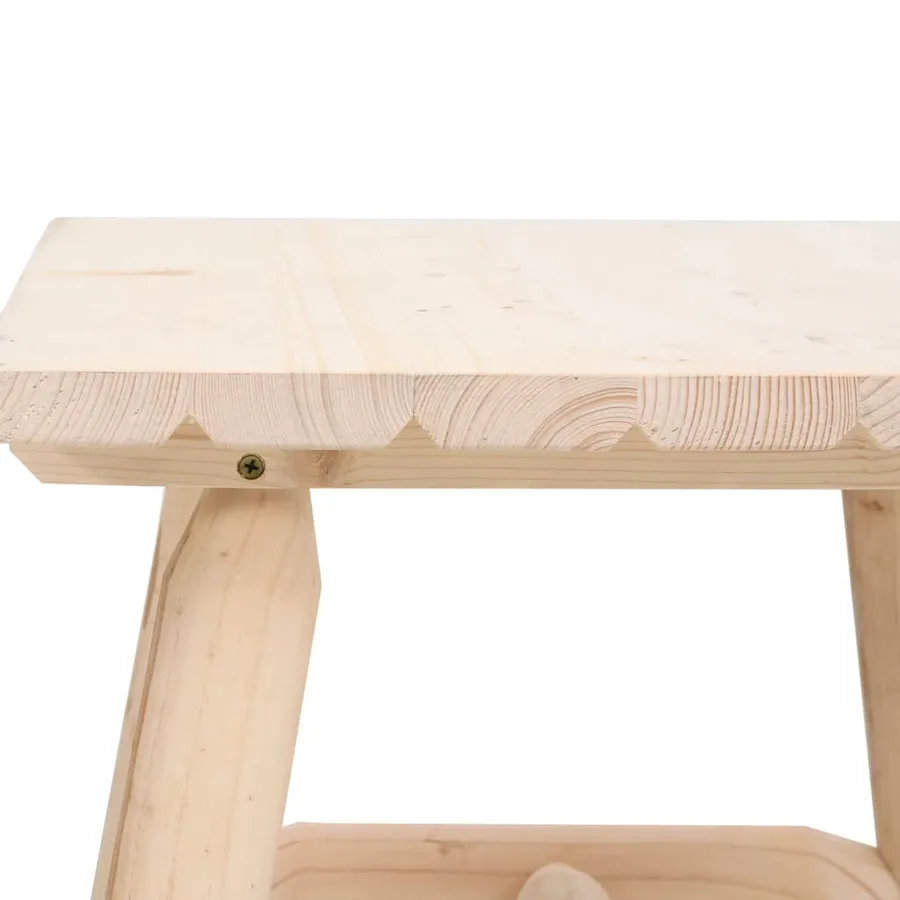 Table d'appoint 49x49x50 cm bois massif d'épicéa - 5