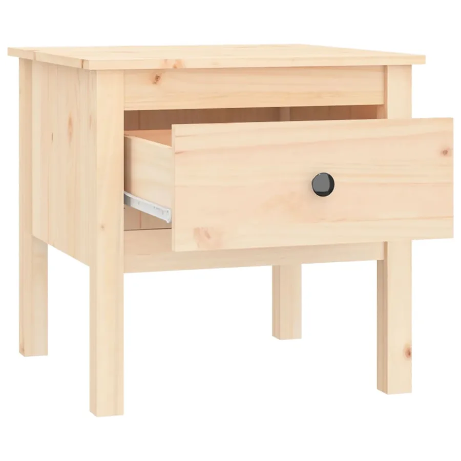 Table d'appoint 50x50x49 cm Bois massif de pin - 7