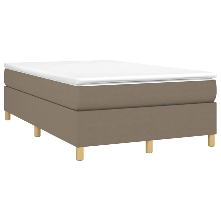 Sommier à lattes de lit avec matelas Taupe 120x200 cm Tissu - 3