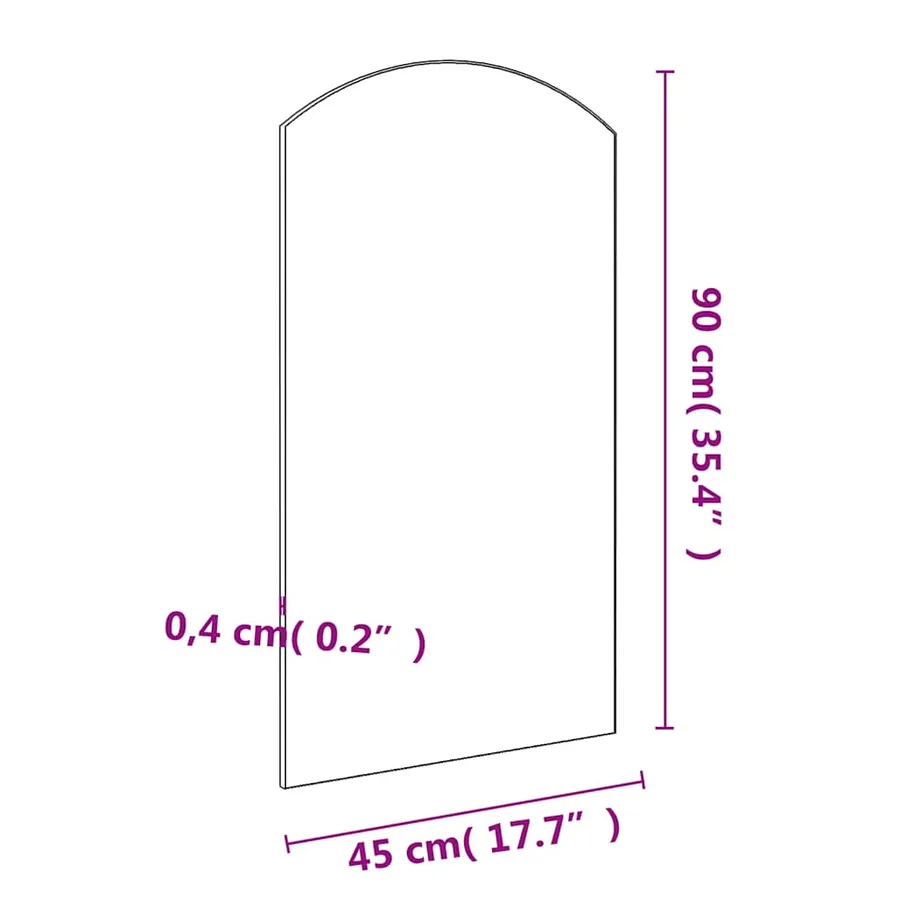Miroir 90x45 cm Verre - 6