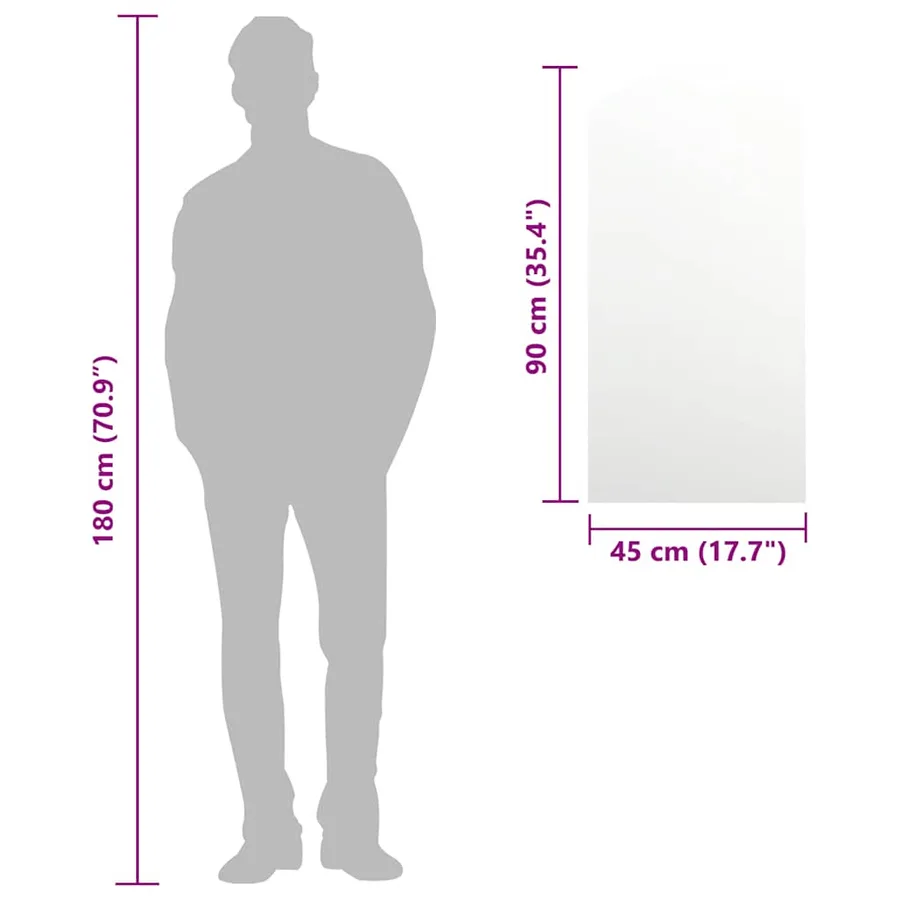 Miroir 90x45 cm Verre - 7