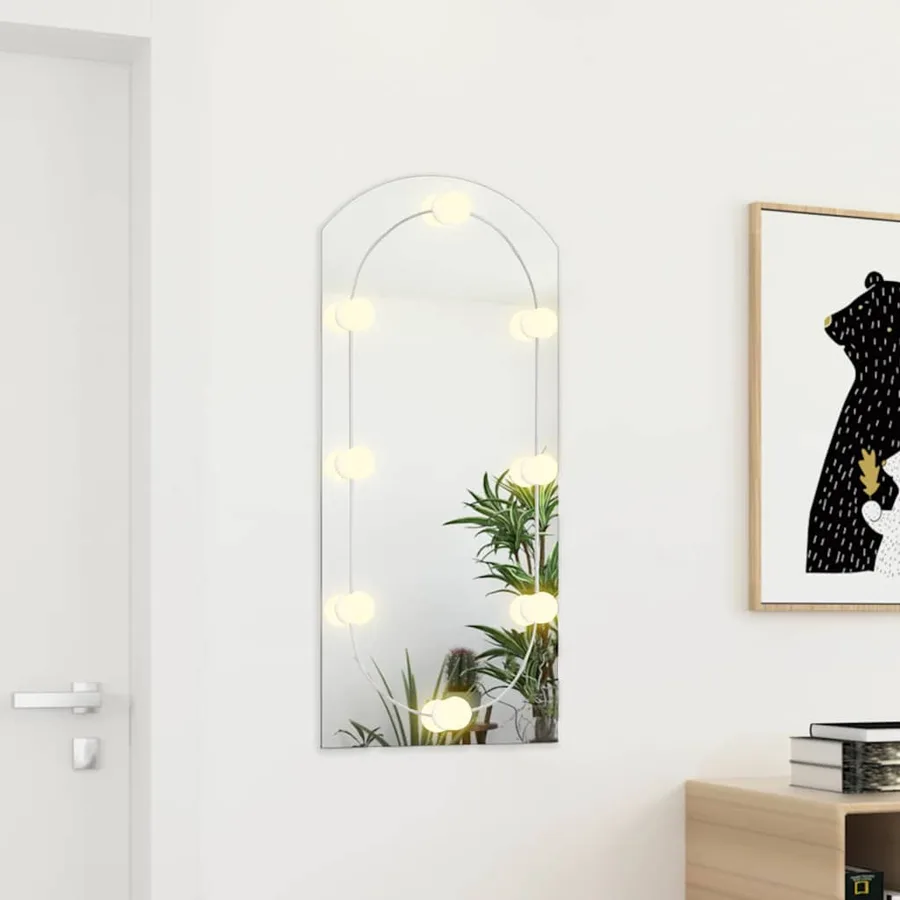Miroir avec éclairage LED 90x45 cm Verre Arche - 3