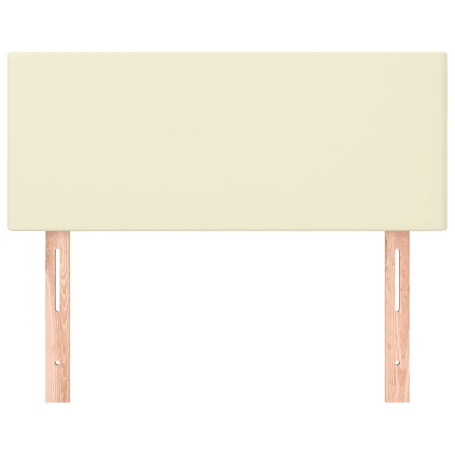 Tête de lit Crème 100x5x78/88 cm Similicuir - 3
