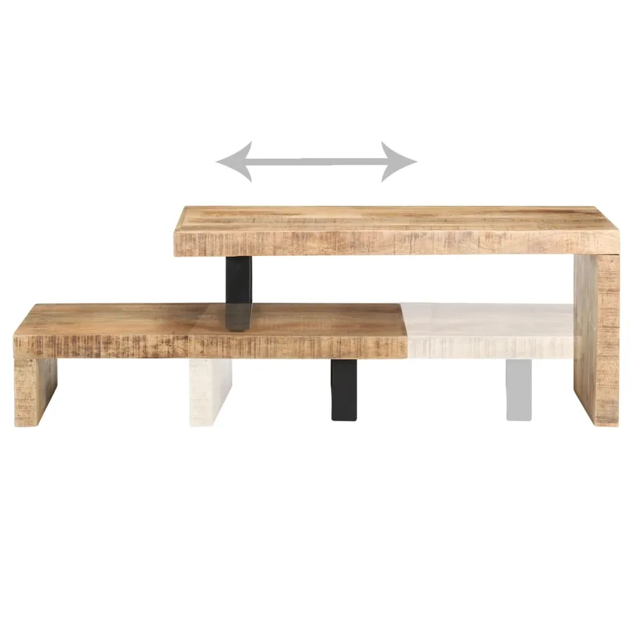 Ensemble de table basse 2 pcs Bois de manguier massif - 4