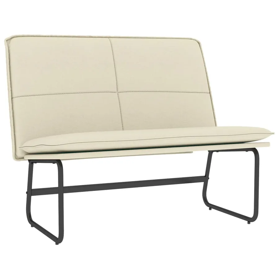 Banc Crème 100x75x76 cm Similicuir - 2