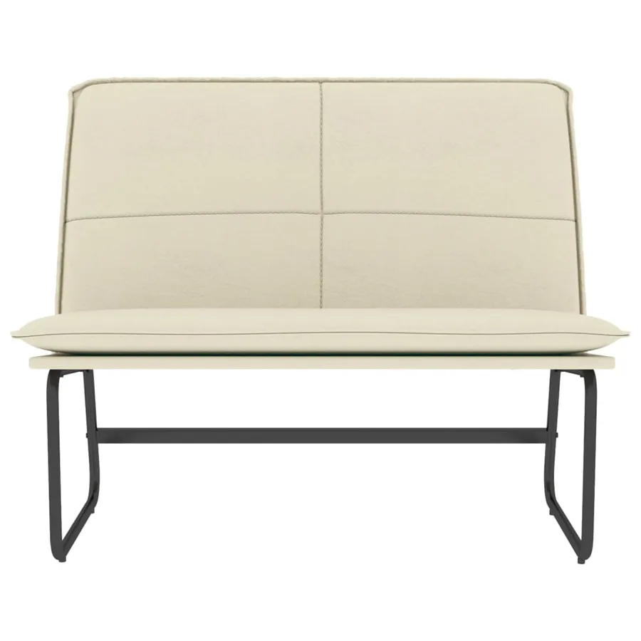 Banc Crème 100x75x76 cm Similicuir - 3