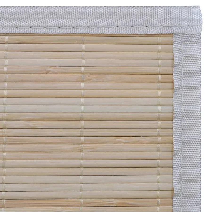 Tapis rectangulaires Bambou naturel 4 pcs 120x180 cm - 7