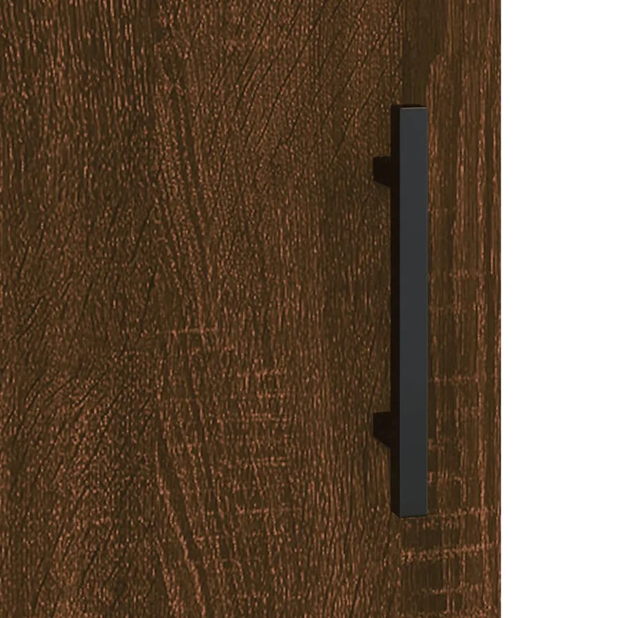 Armoire murale chêne marron 69,5x34x90 cm bois d'ingénierie - 11