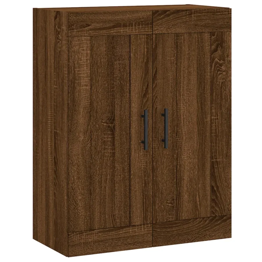 Armoire murale chêne marron 69,5x34x90 cm bois d'ingénierie - 2