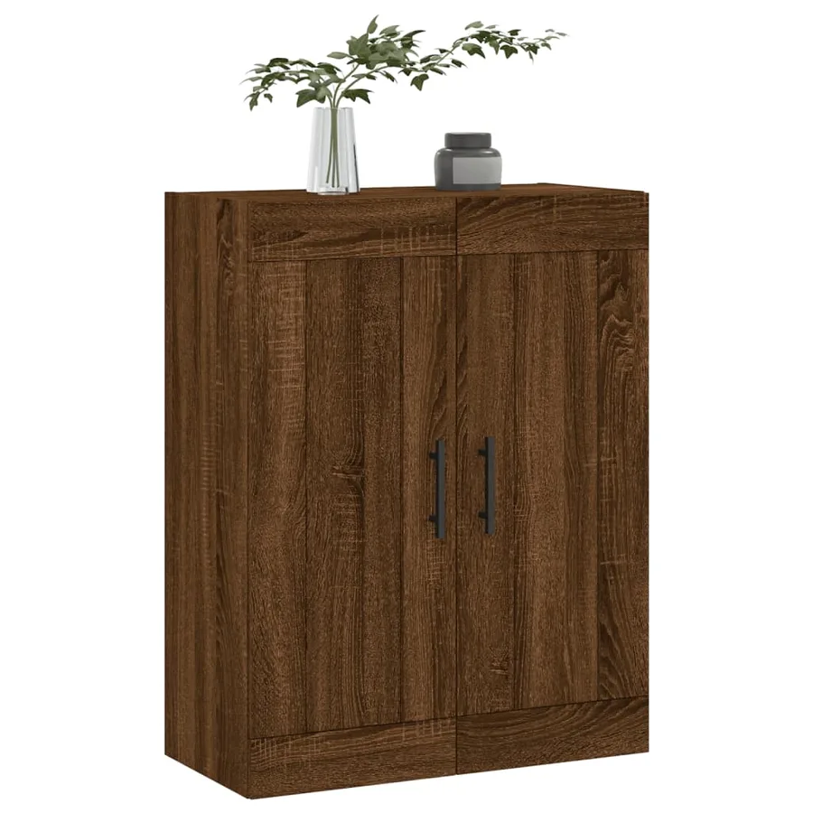 Armoire murale chêne marron 69,5x34x90 cm bois d'ingénierie - 4