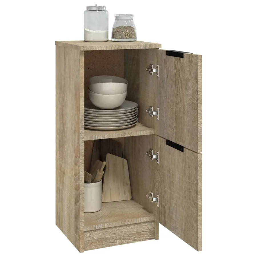 Buffet Chêne sonoma 30x30x70 cm Bois d'ingénierie - 7