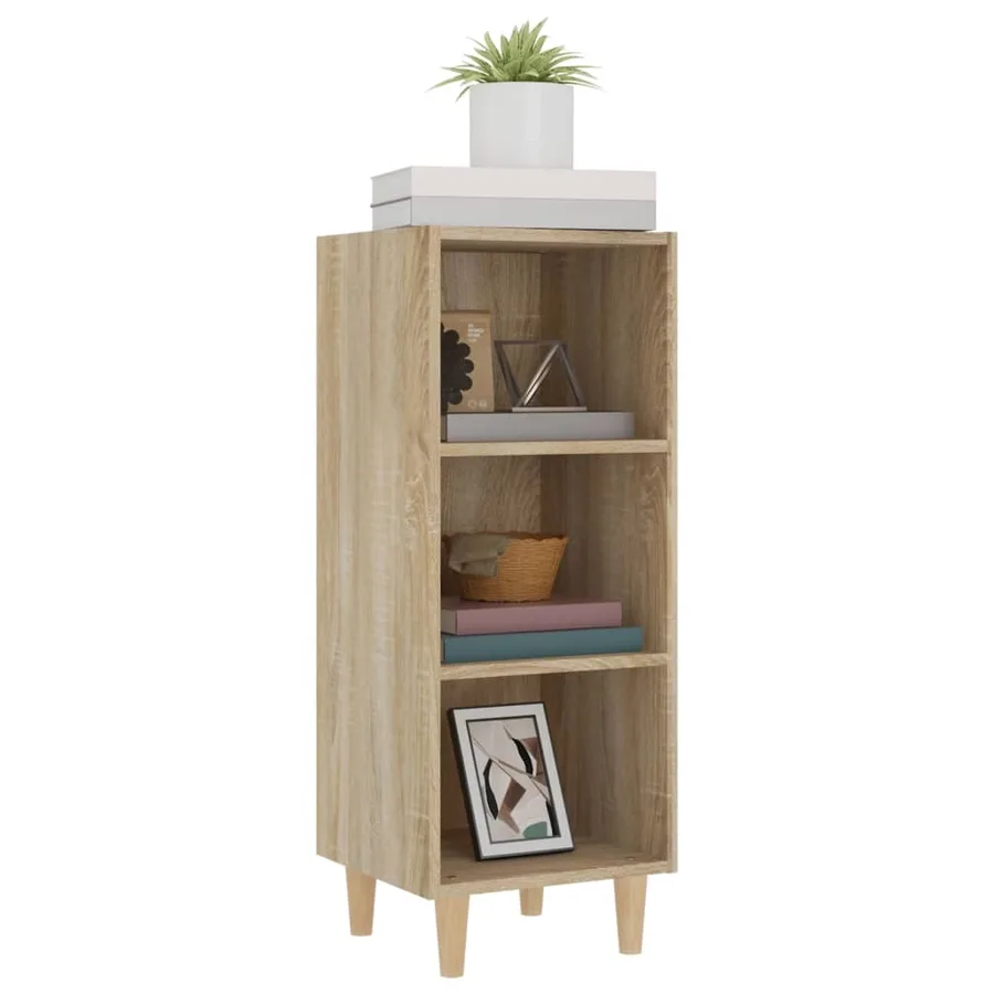 Buffet Chêne sonoma 34,5x32,5x90 cm Bois d'ingénierie - 4