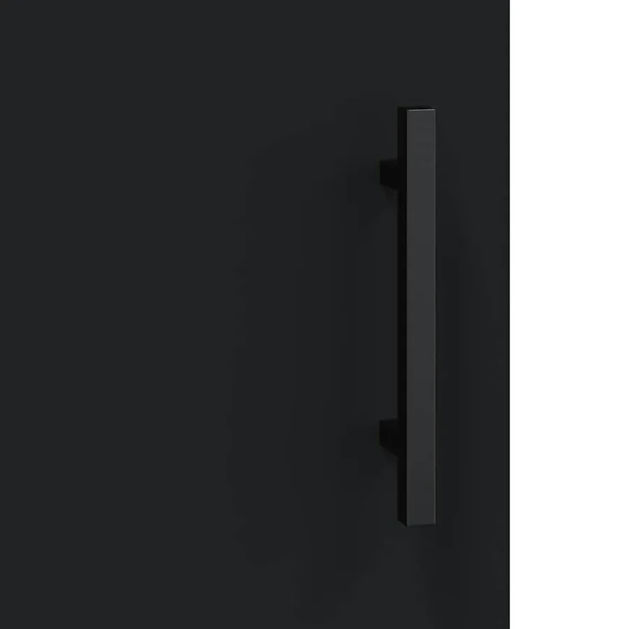 Armoire murale noir 69,5x34x90 cm bois d'ingénierie - 11