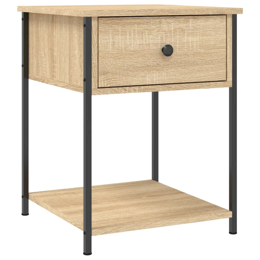Tables de chevet 2 pcs chêne sonoma 44x45x58 cm bois ingénierie - 3