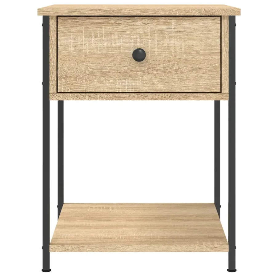 Tables de chevet 2 pcs chêne sonoma 44x45x58 cm bois ingénierie - 7