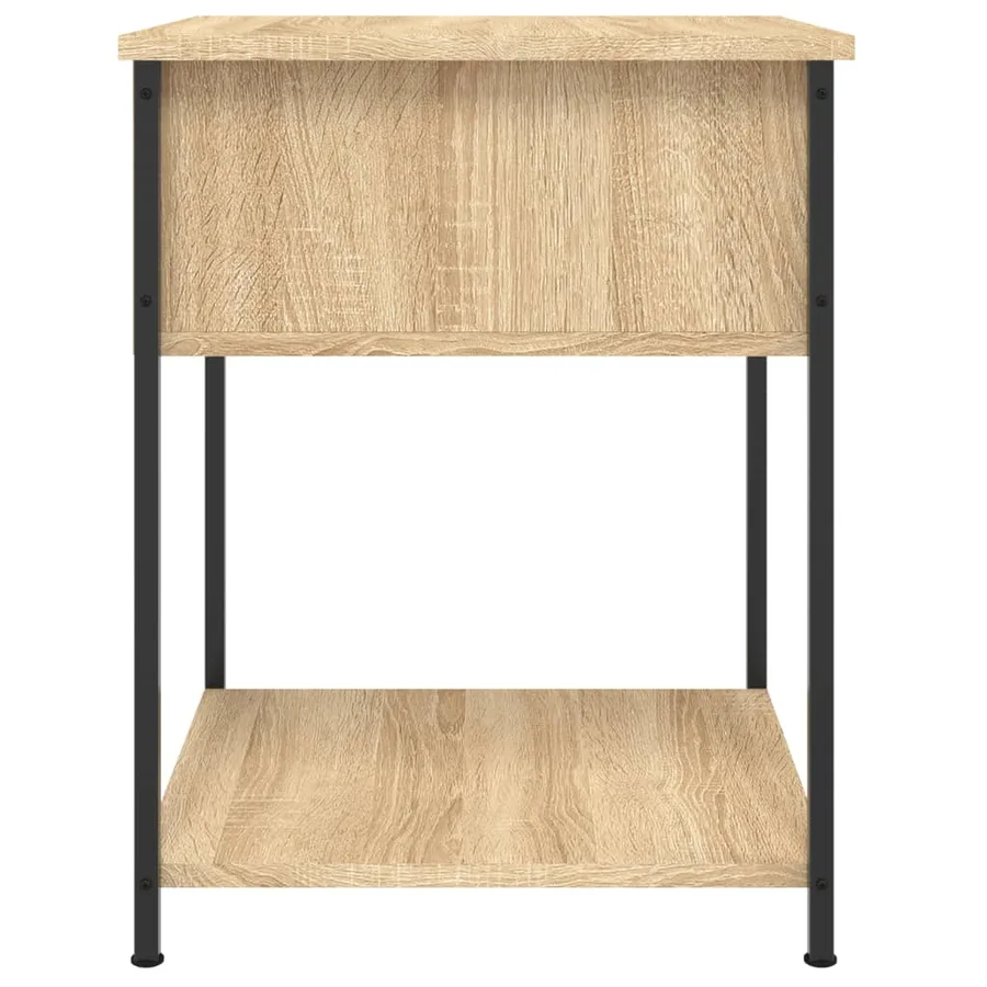 Tables de chevet 2 pcs chêne sonoma 44x45x58 cm bois ingénierie - 8