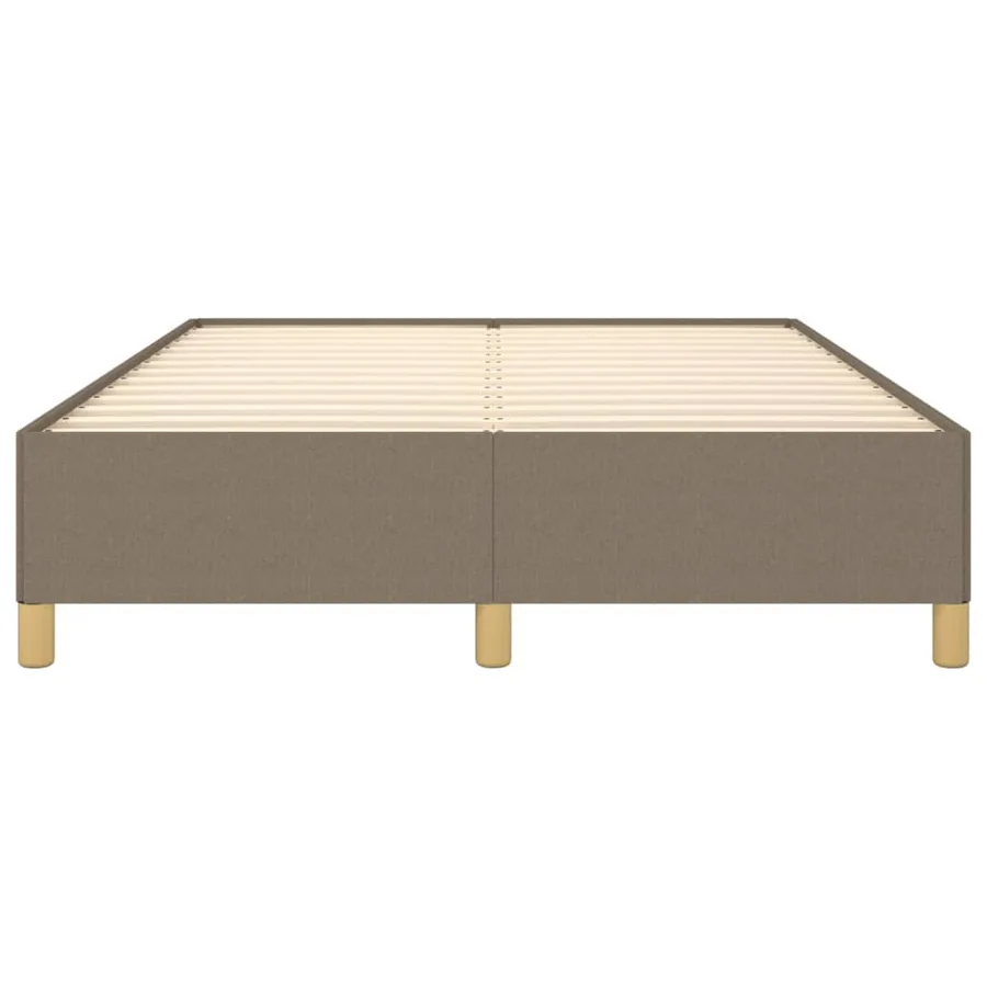 Cadre de lit sans matelas taupe 140x200 cm tissu - 5