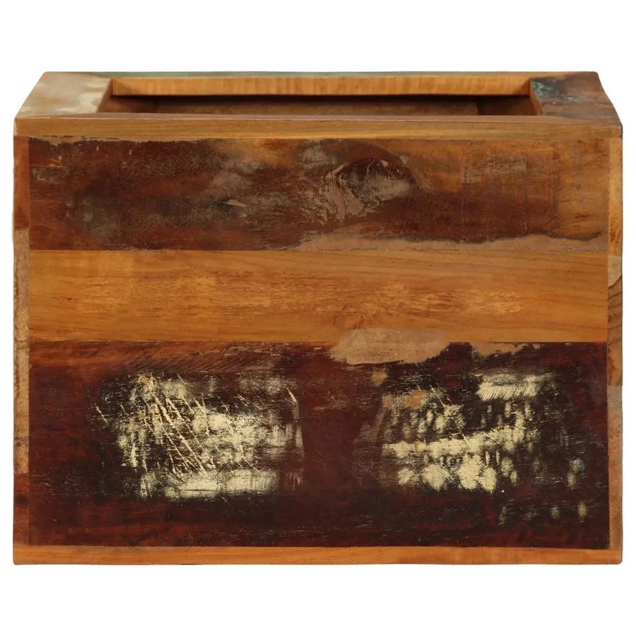 Tabouret 40x30x40 cm Bois de récupération solide - 4