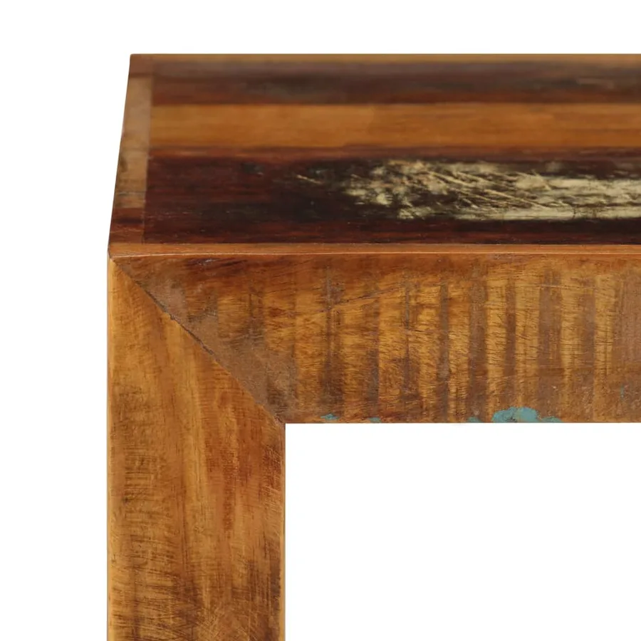 Tabouret 40x30x40 cm Bois de récupération solide - 5
