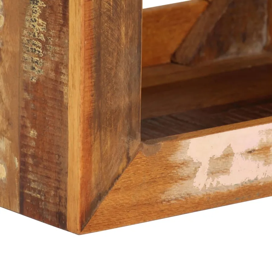 Tabouret 40x30x40 cm Bois de récupération solide - 7