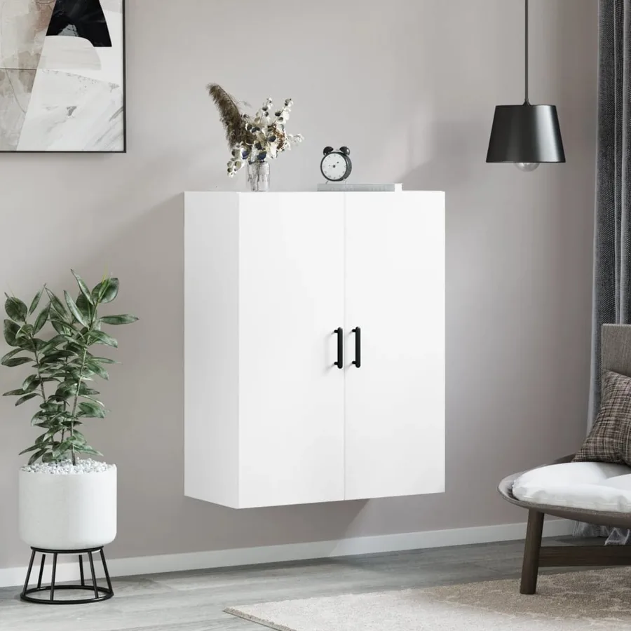 Armoire murale blanc 69,5x34x90 cm - 3