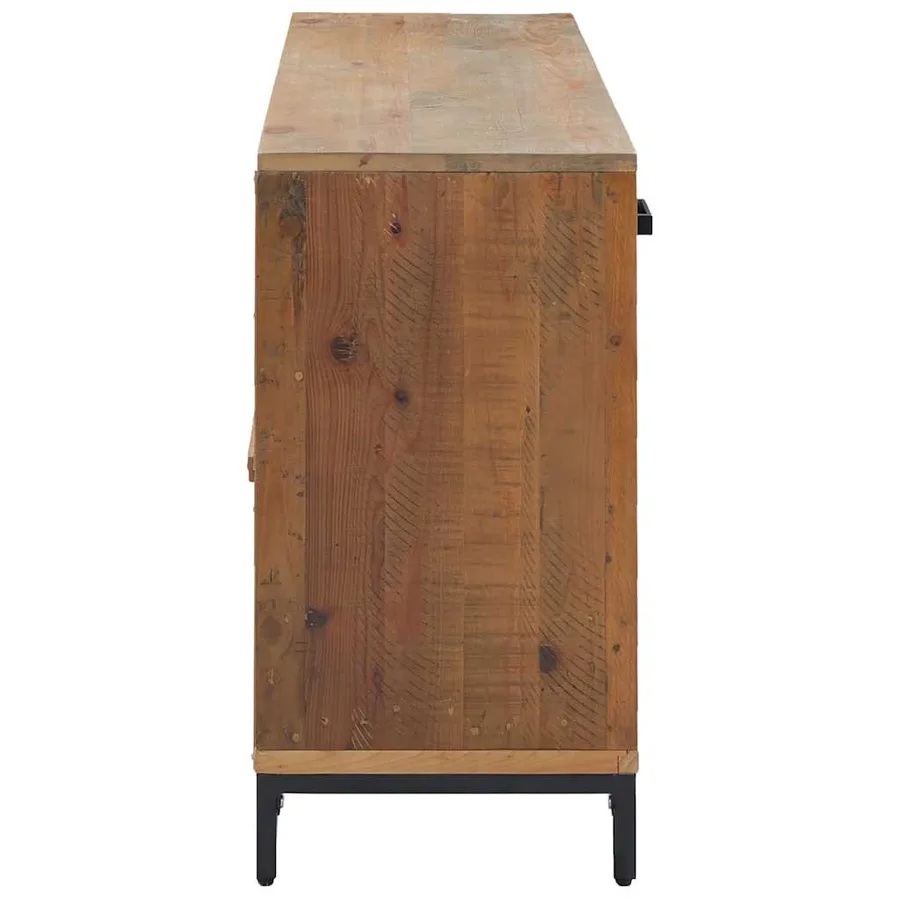 Buffet Marron 110x35x70 cm Bois de pin massif - 5