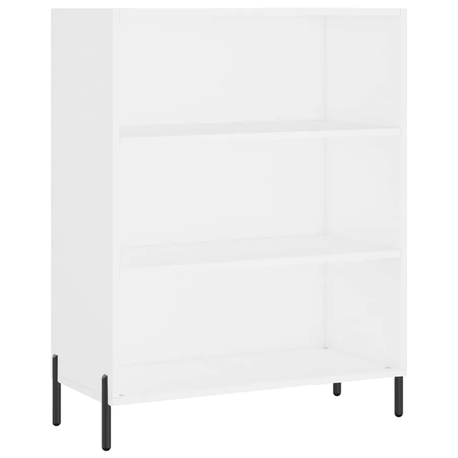 Buffet haut Blanc 69,5x34x180 cm Bois d'ingénierie - 7