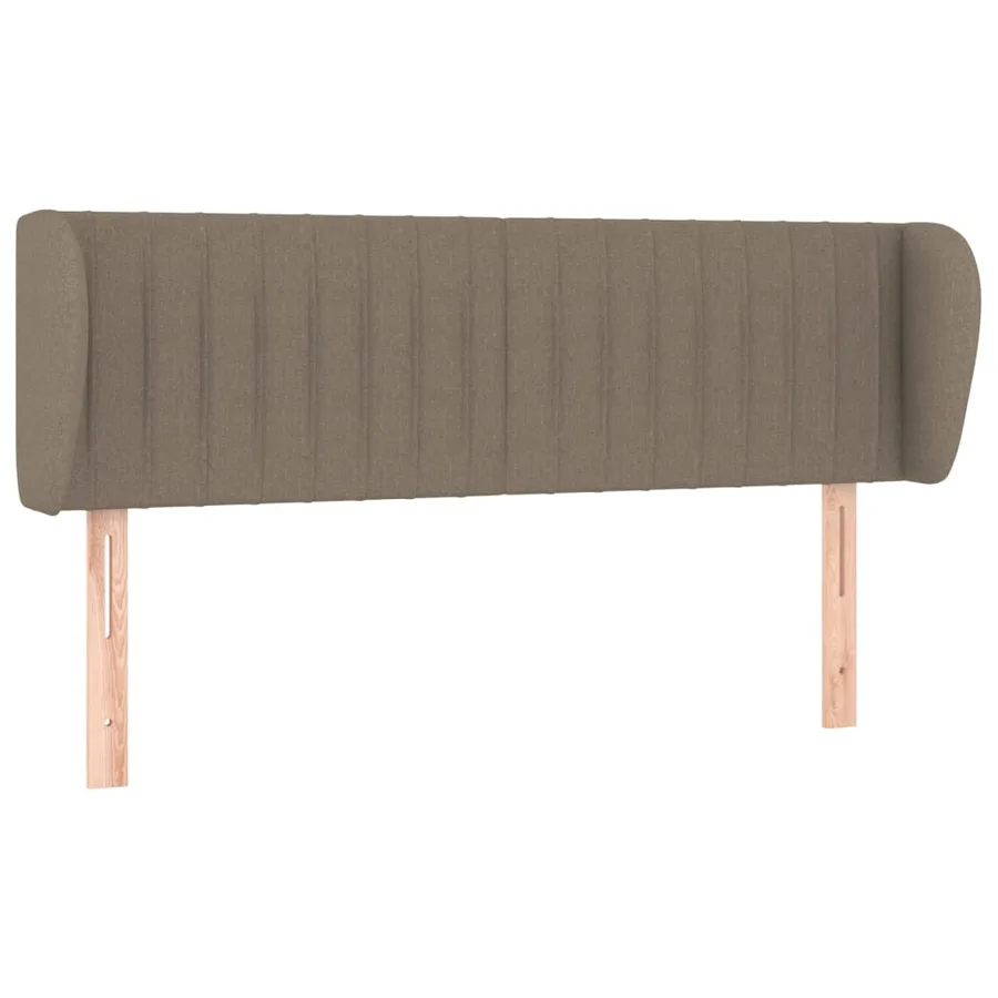 Tête de lit avec oreilles Taupe 147x23x78/88 cm Tissu - 2