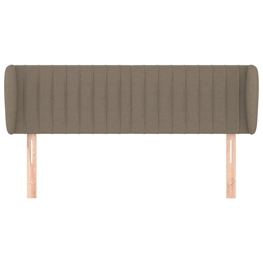 Tête de lit avec oreilles Taupe 147x23x78/88 cm Tissu - 3