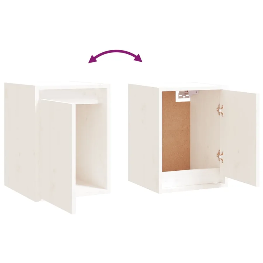 Meubles TV 5 pcs Blanc Bois massif de pin - 8