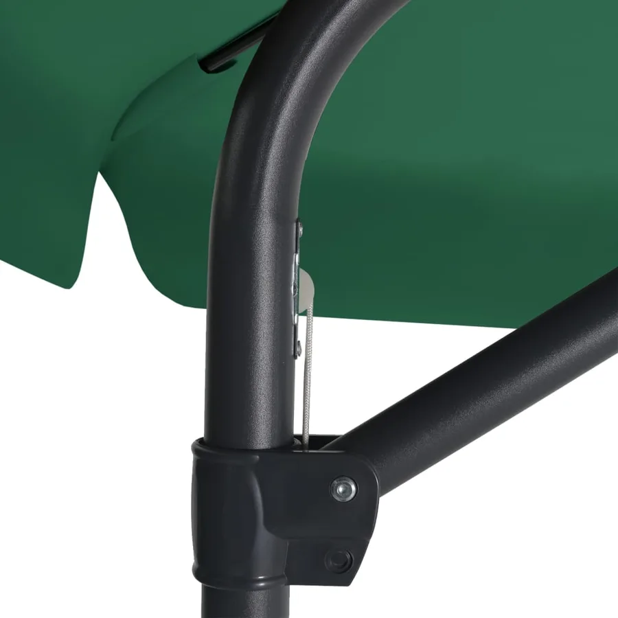 Parasol d'extérieur avec mât en acier 300 cm vert - 6
