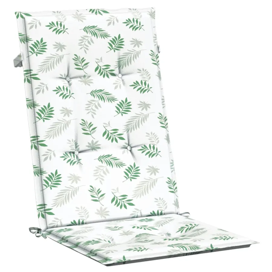 Coussins de chaise à dossier haut lot de 6 modèle de feuille - 5