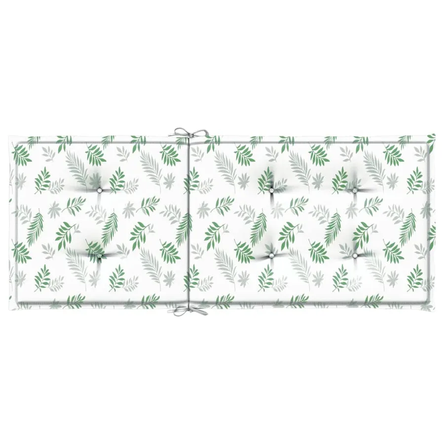 Coussins de chaise à dossier haut lot de 6 modèle de feuille - 7