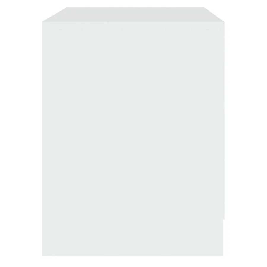 Tables de chevet 2 pcs blanc 45x34,5x44,5 cm bois d’ingénierie - 6