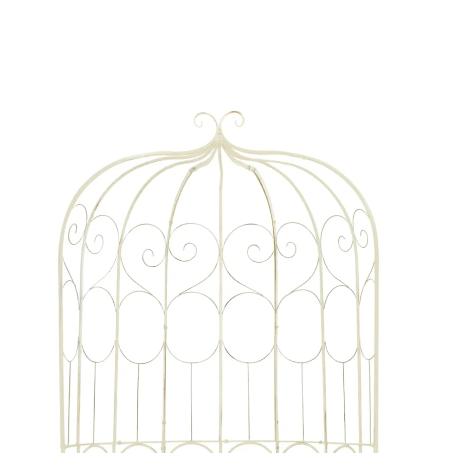 Banc de jardin 95 cm Fer Blanc antique - 4