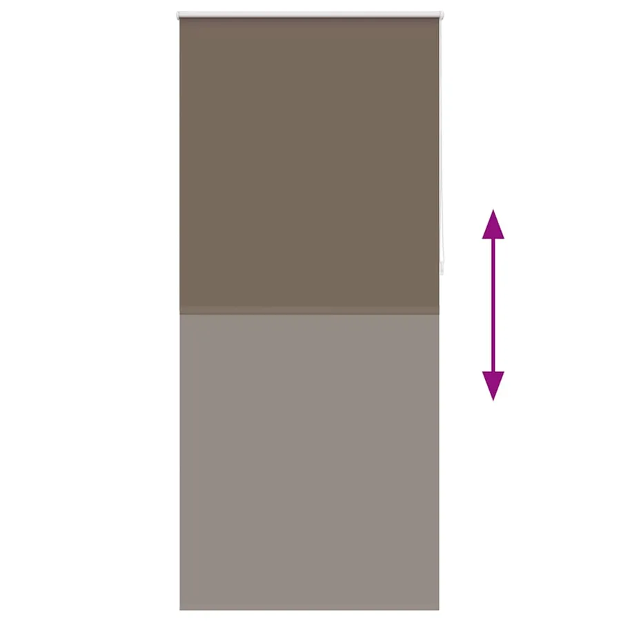 Store enrouleur occultant 104,4 x 230 cm, largeur du tissu 100 cm, couleur café - 9