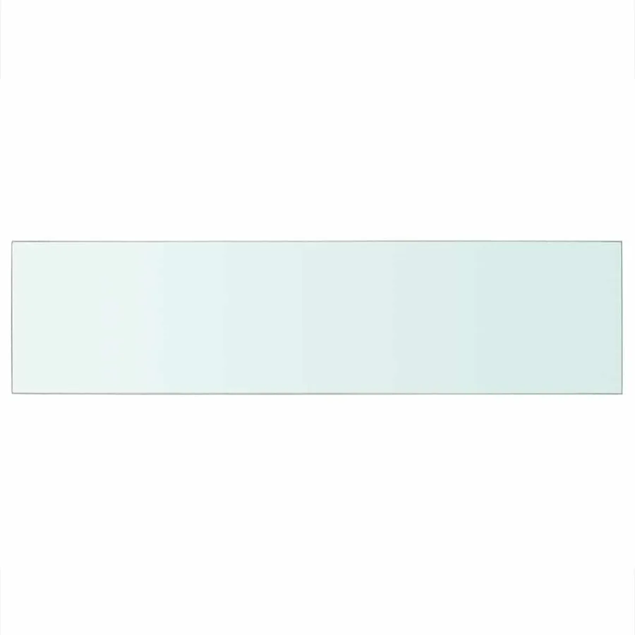 Panneaux d'étagère 2 pcs Verre Transparent 100 x 25 cm - 3