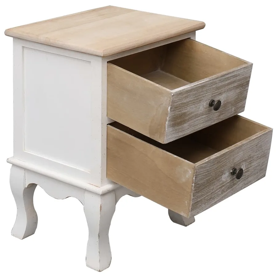 Table de chevet 35x30x50 cm Bois de Paulownia - 4