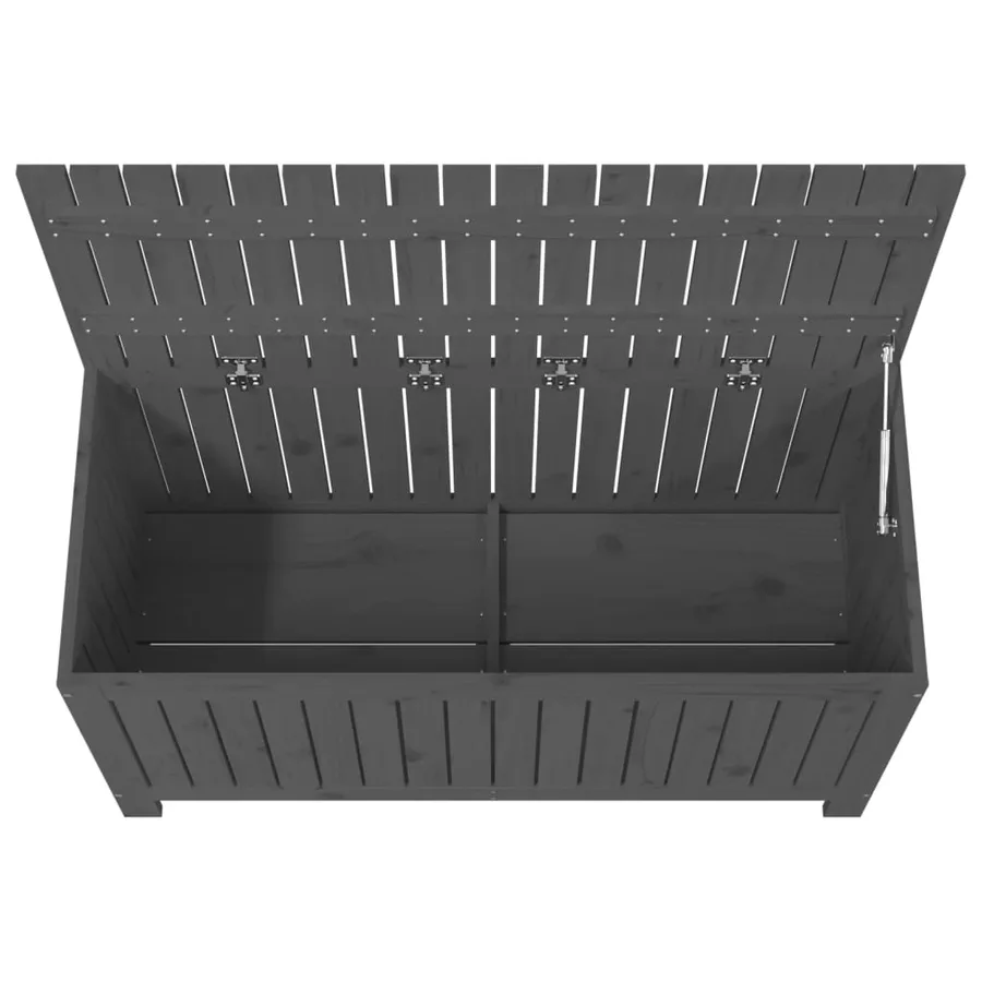 Boîte de rangement de jardin Gris 115x49x60 cm Bois de pin - 8