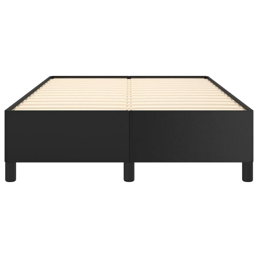 Cadre de lit sans matelas noir 120x200 cm similicuir - 5