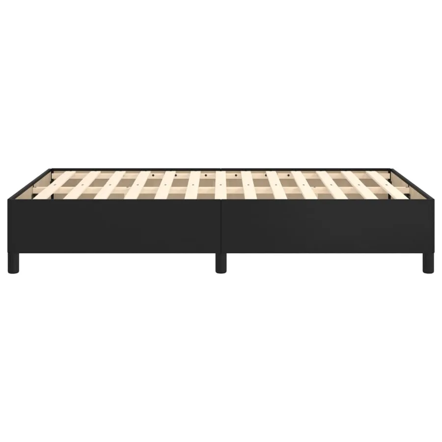 Cadre de lit sans matelas noir 120x200 cm similicuir - 6