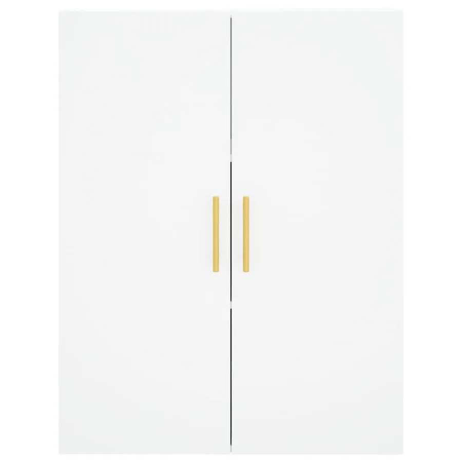Buffet haut Blanc 69,5x34x180 cm Bois d'ingénierie - 6