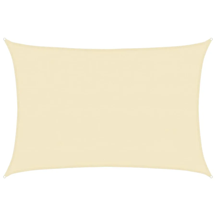 Voile d'ombrage 160 g/m² Crème 4x5 m PEHD - 2