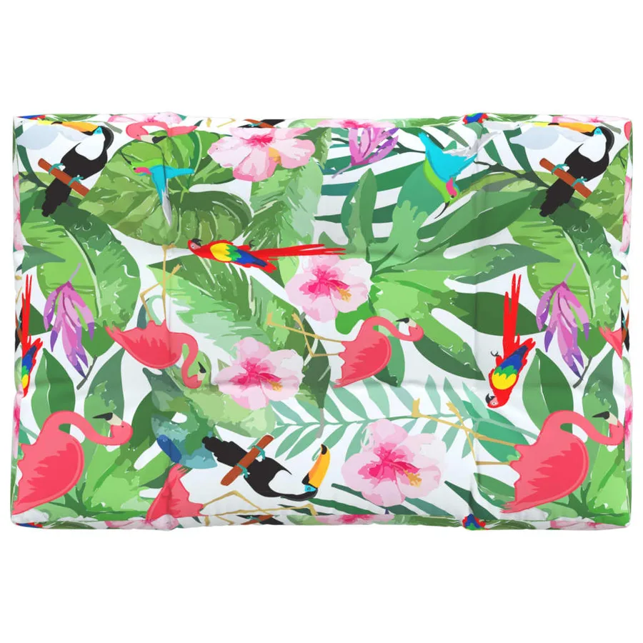 Coussin de palette multicolore 120x80x12 cm tissu - 2